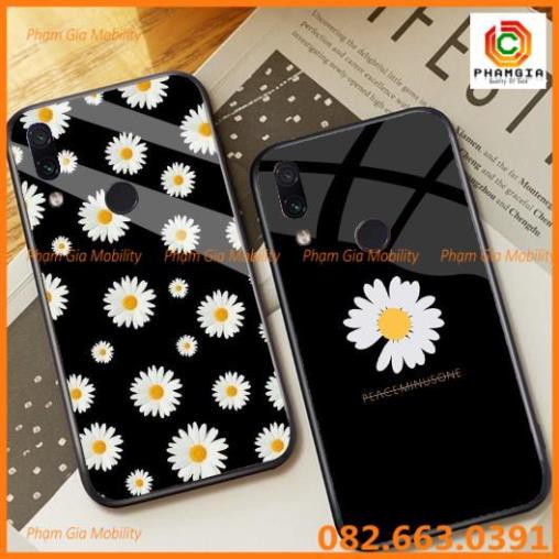 Ốp lưng cường lực HuaWei Nova 3i/Nova3e/Honor play/Y7pro/Y9-2019 hoa cúc