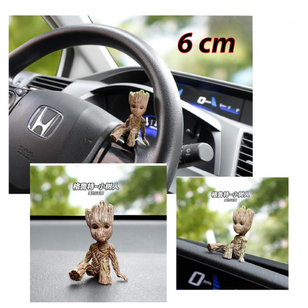 Mô hình Avengers Groot cute dễ thương 6cm, figure biệt đội siêu anh hùng người cây decor trang trí bàn làm việc xinh xắn