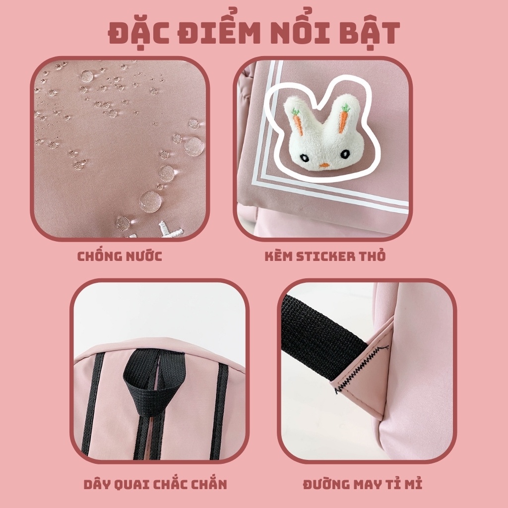 Balo nữ đẹp đi học thời trang ULZZANG chống nước cao cấp giá rẻ Duyên Balo MS25