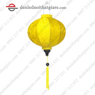 Đèn lồng HỘI AN vải lụa 35cm kiểu Tròn 100E35
