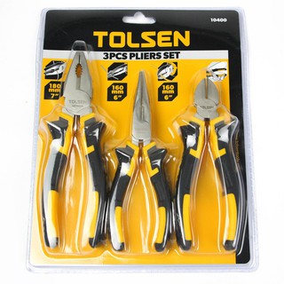 Bộ 3 kìm răng - cắt - nhọn tolsen 10400 giocongcu