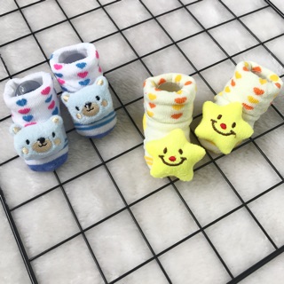 Combo 2 đôi vớ sơ sinh hình thú 3D