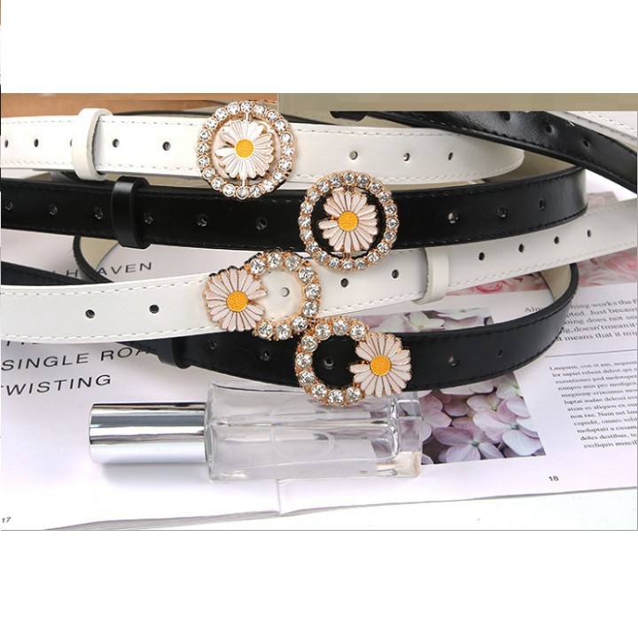 Thắt lưng nịt lưng hoa cúc đá