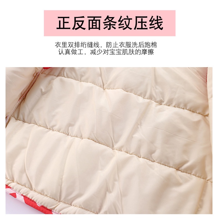 Áo khoác ghi lê từ cotton lót nhung giữ ấm thời trang thu đông cho bé 90-140cm