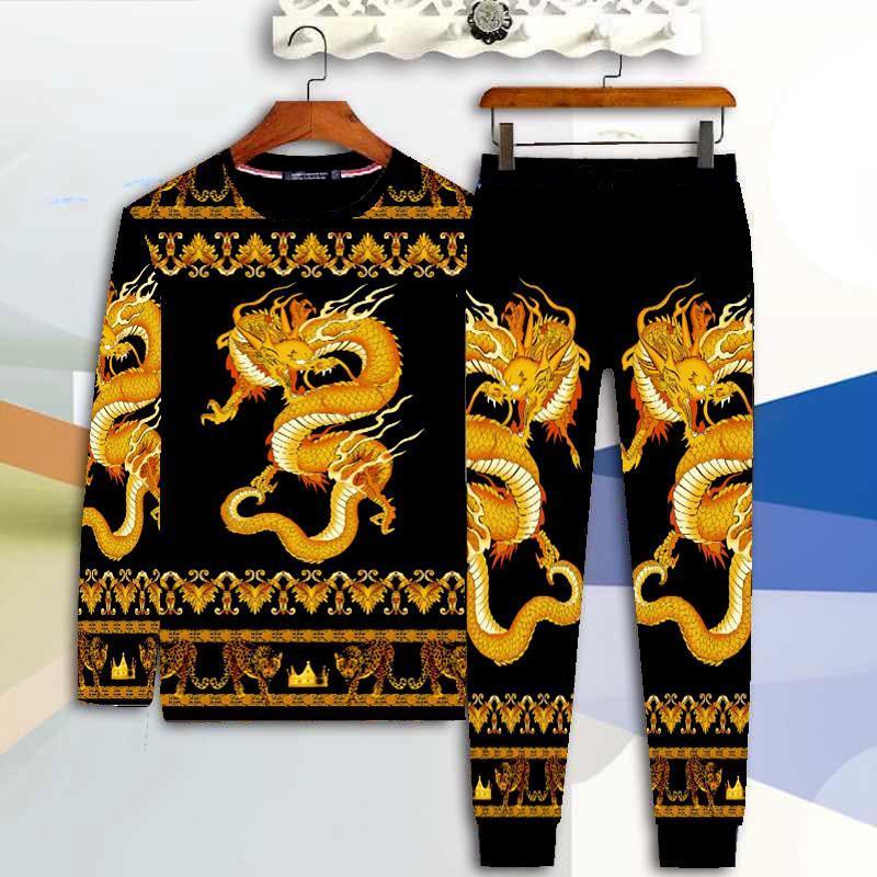 Bộ Quần Áo Dài Tay Thiết Kế Mới Thời Trang Mùa Xuân Thu Dành Cho Nam