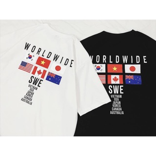 🇺🇸Áo Thun Tay Lỡ WordWide
