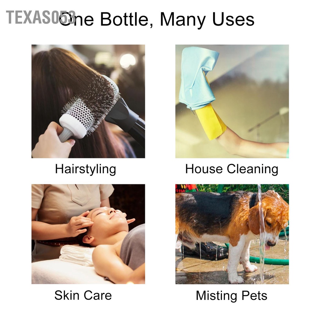 Texas053 Chai xịt có thể bơm lại Bình phun sương công thái học bền cho cây trồng Làm tóc Chăm sóc da