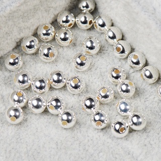 [S925] Set 10 Bi bạc trơn 4mm - MH731 MOCHUONG JEWELRY