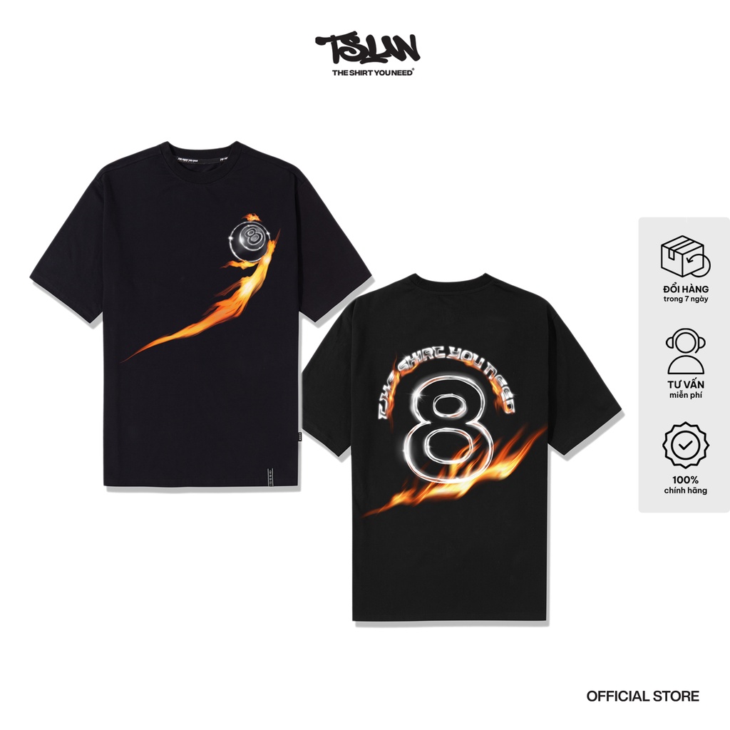 Áo thun TSUN 8-Ball Tee - Black - Unisex