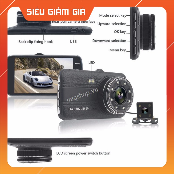 Camera hành trình ô tô X004 Chính hãng bảo hành 12 tháng | BigBuy360 - bigbuy360.vn
