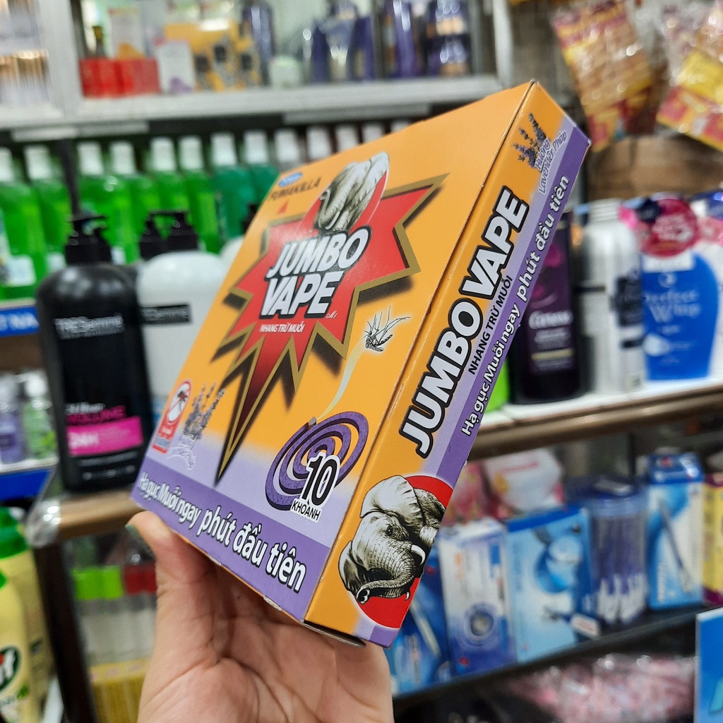 Nhang Trừ Muỗi Hương Lavender 1 Hộp 10 Khoanh JUMBO VAPE