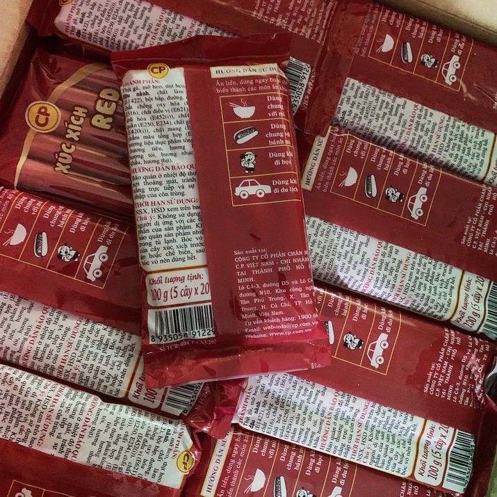 Xúc Xích Ăn Liền Red CP Tiệt Trùng Gói 100g | BigBuy360 - bigbuy360.vn