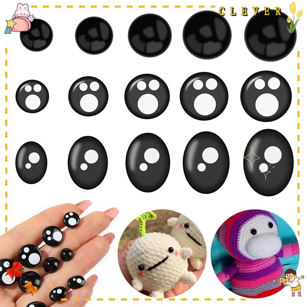 Set 100 Mắt Động Vật Bằng Len Dễ Thương Dùng Trang Trí Búp Bê DIY