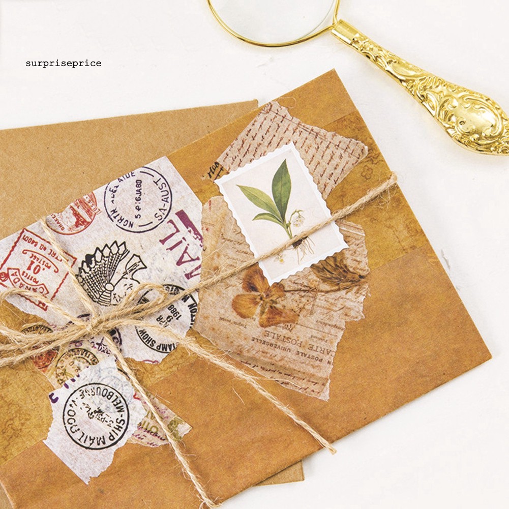 Set 45 sticker hình cây xanh trang trí tập ảnh/nhật ký/sổ tay