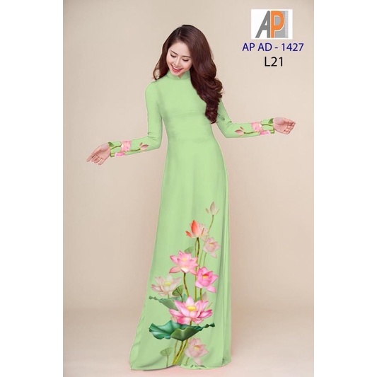 Vải may áo dài hoa sen in 3D.Có clip vải thật