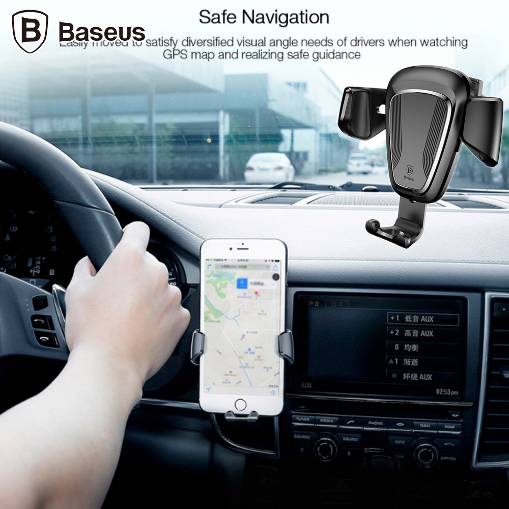 Đế kẹp, giá đỡ điện thoại trên oto, xe hơi Baseus cho iPhone, Samsung, Xiaomi, Huawei... | BigBuy360 - bigbuy360.vn