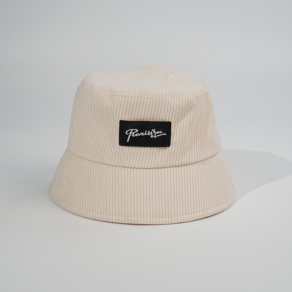 Mũ bucket trơn Nón tai bèo vành cụp PromissYou Chất Nhung Hagu tăm cao cấp 425 nhiều màu sắc Ulzzang form unisex nam nữ