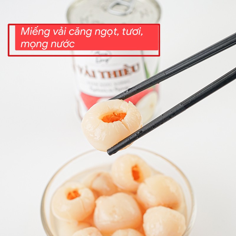 Vải Thiều Ngâm Nước Đường Lon 565 gram | BigBuy360 - bigbuy360.vn