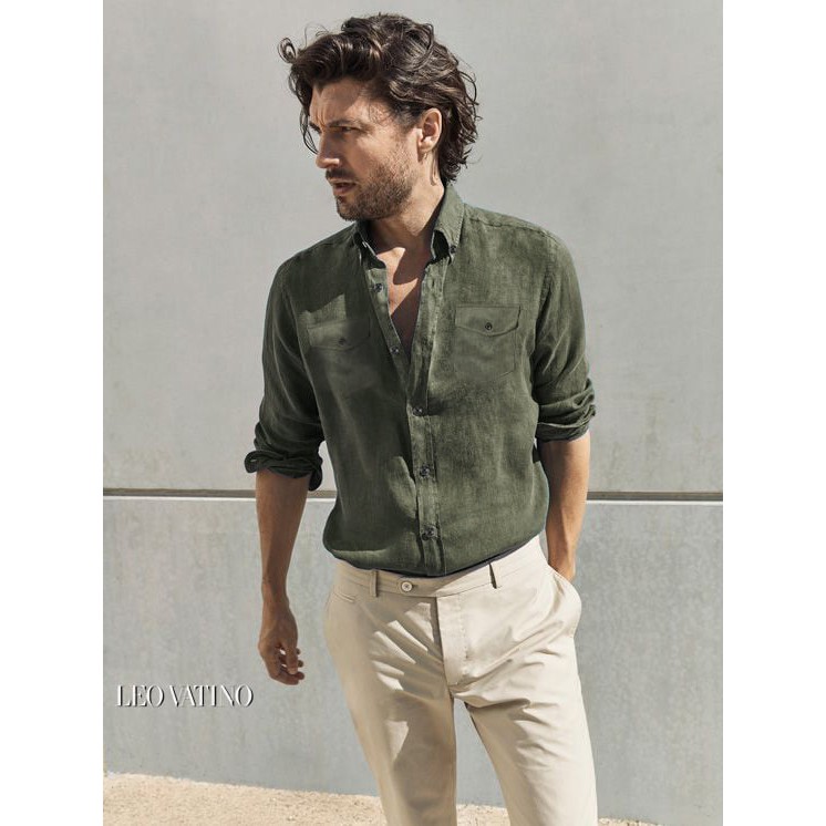 Sơ mi Galvin nhung trơn, áo công sở SMGV62 - Leo Vatino | BigBuy360 - bigbuy360.vn
