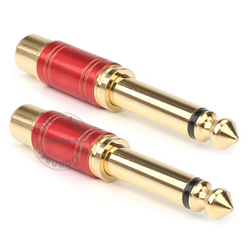 Jack 6 ly ra hoa sen 2 chiếc - Đầu đổi 6.5mm sang AV