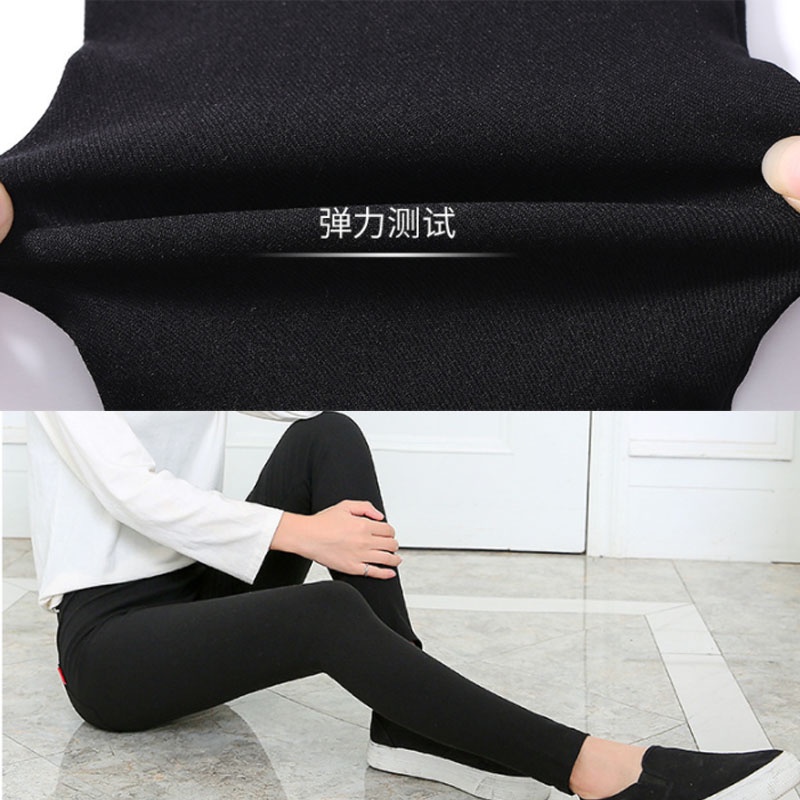 Quần Skinny Lưng Cao Chất Liệu Co Giãn Thiết Kế Ôm Sát Tôn Dáng