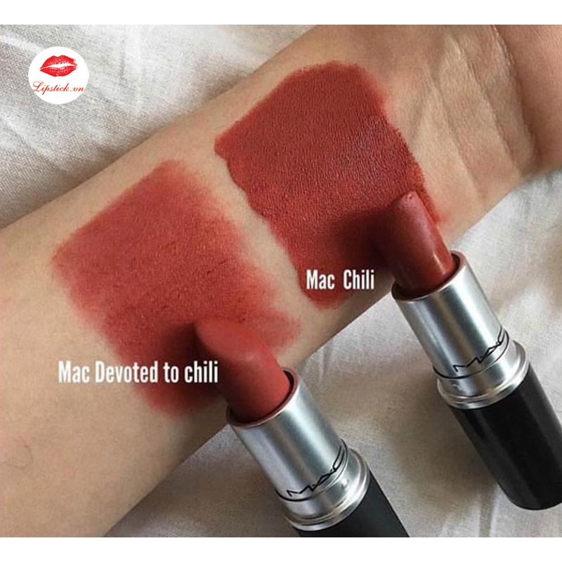 Son Mac màu 602 Chili Đỏ gạch siêu đẹp, chuẩn auth, Tiệm Son Ruby