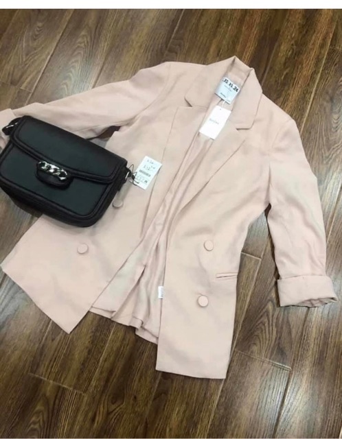 Áo blazer Bsk new tag màu hồng cực xinh | BigBuy360 - bigbuy360.vn