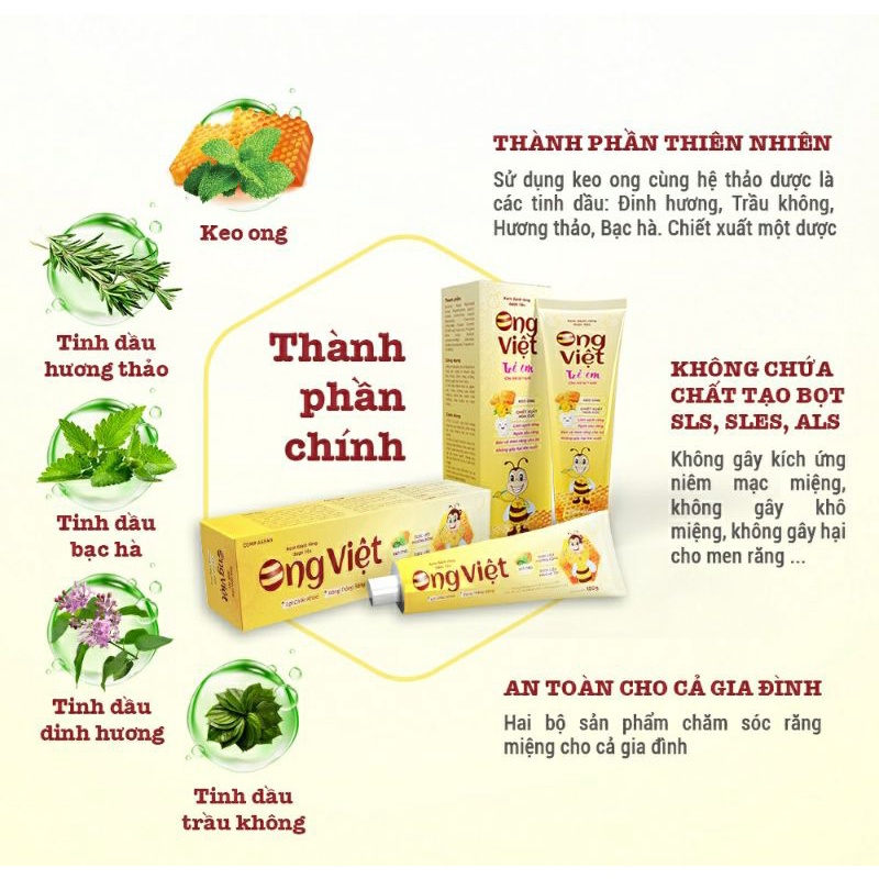 Kem Đánh răng Ong Việt