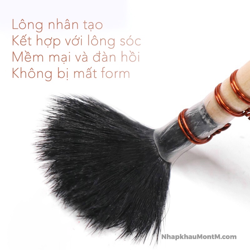 Bút - Cọ Vẽ Lông Chồn Cao Cấp MONT MARTE | Water Colour Traditional Mop