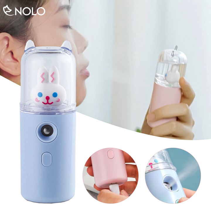 Máy Tạo Ẩm Phun Sương Nano Xịt Khoáng Dưỡng Da Mặt Hình Thú Mini Cầm Tay Dễ Thương Dung Tích 30ml