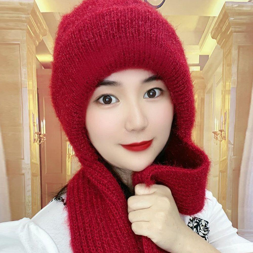 Mũ Len Dày Mềm Mại Chống Gió Thời Trang