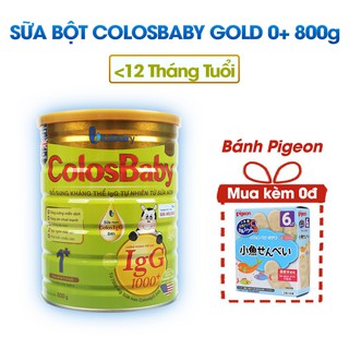 Sữa Colosbaby Gold 0+, 1+, 2+ 800g date mới