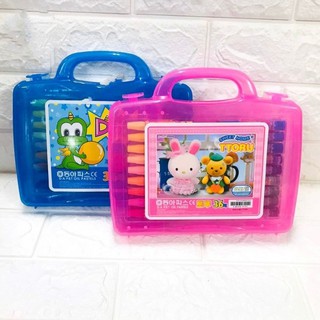 Màu Sáp Dầu Dolly/Ttoru Hộp Nhựa Vali