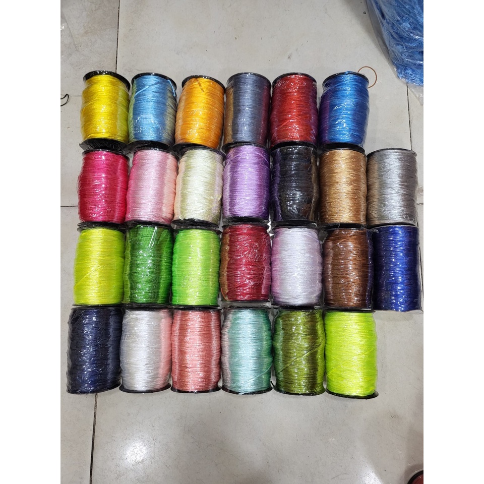 Cuộn lớn 160 met dây tim đủ màu 2mm,  2.5mm làm vòng tay handmade