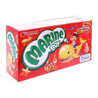 Bánh Cá Vị Tôm Nướng Môi Đỏ Orion Marine Boy Hộp 35gr