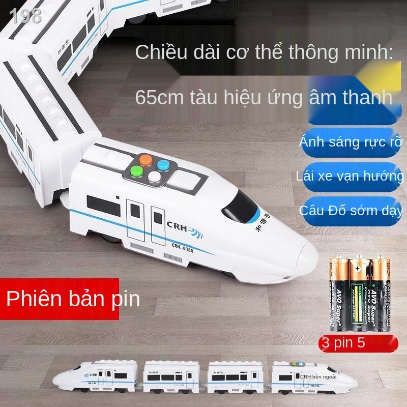 【2021】Trẻ em tàu ​​điện lớn đa năng đường sắt cao tốc hài hòa số mô phỏng hình đồ chơi giáo dục cậu bé quà tặng