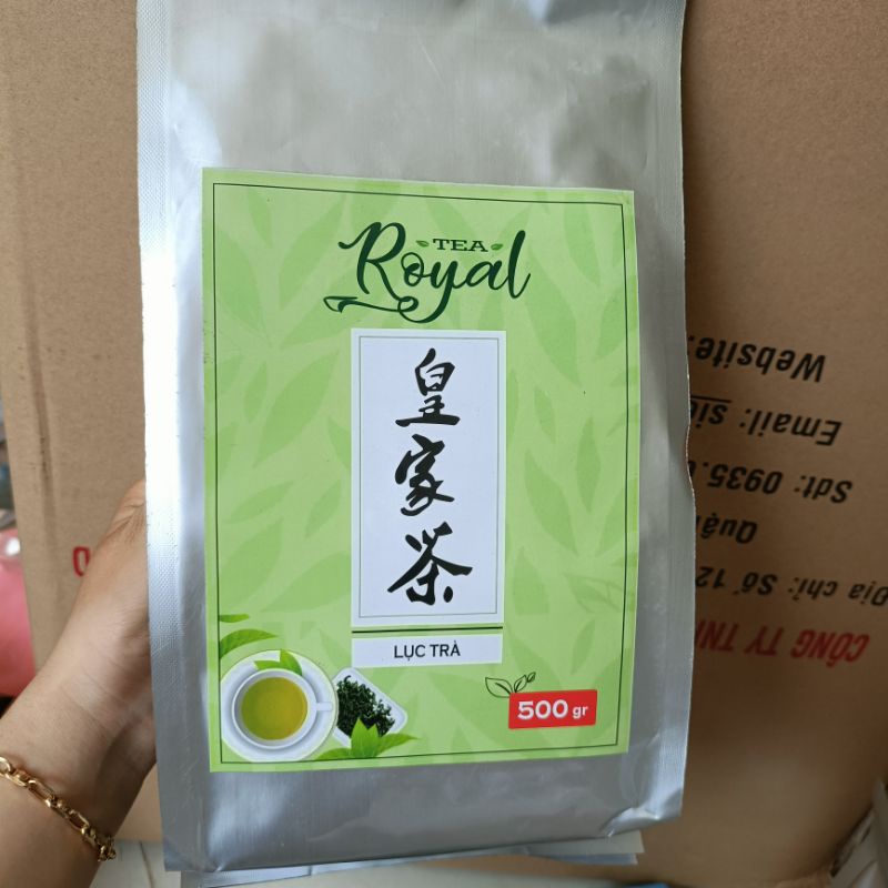 Trà xanh - Lục Trà Royal Pha trà trái cây thơm ngon 500g