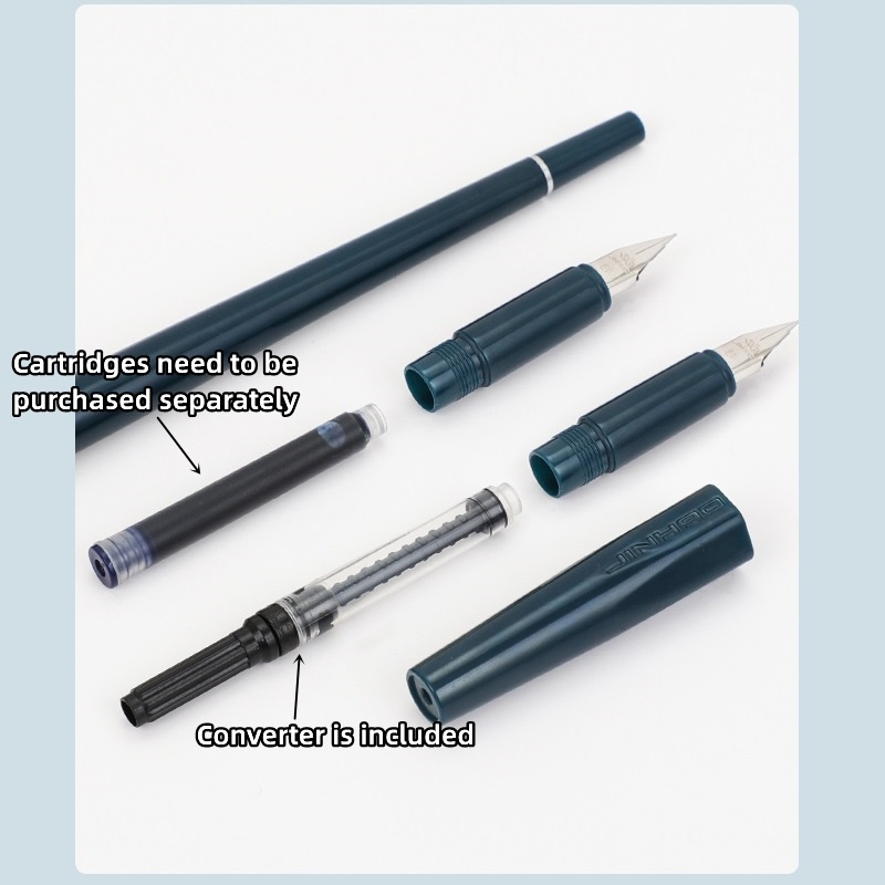 Bút Mực PenLab Jinhao 1001 C7119 Ngòi Mảnh Màu Vàng / Bạc Phong Cách Retro