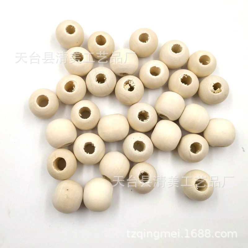 Hạt Gỗ Tròn Làm Trang Sức 10 / 12 / 16 / 20 / 25mm Độc Đáo HANDMADE