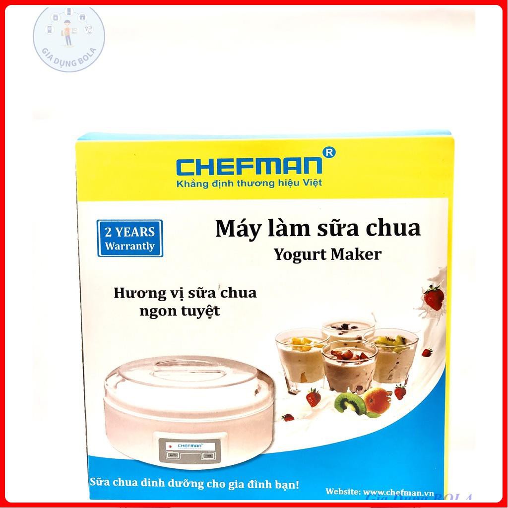 [Siêu Rẻ] Máy Làm Sữa Chua Chefman 8 Cốc Thủy Tinh CM-302T