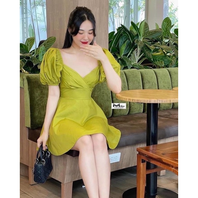 [ CHUBBY_BIGSIZE ] ĐẦM NGẮN CỔ CHÉO