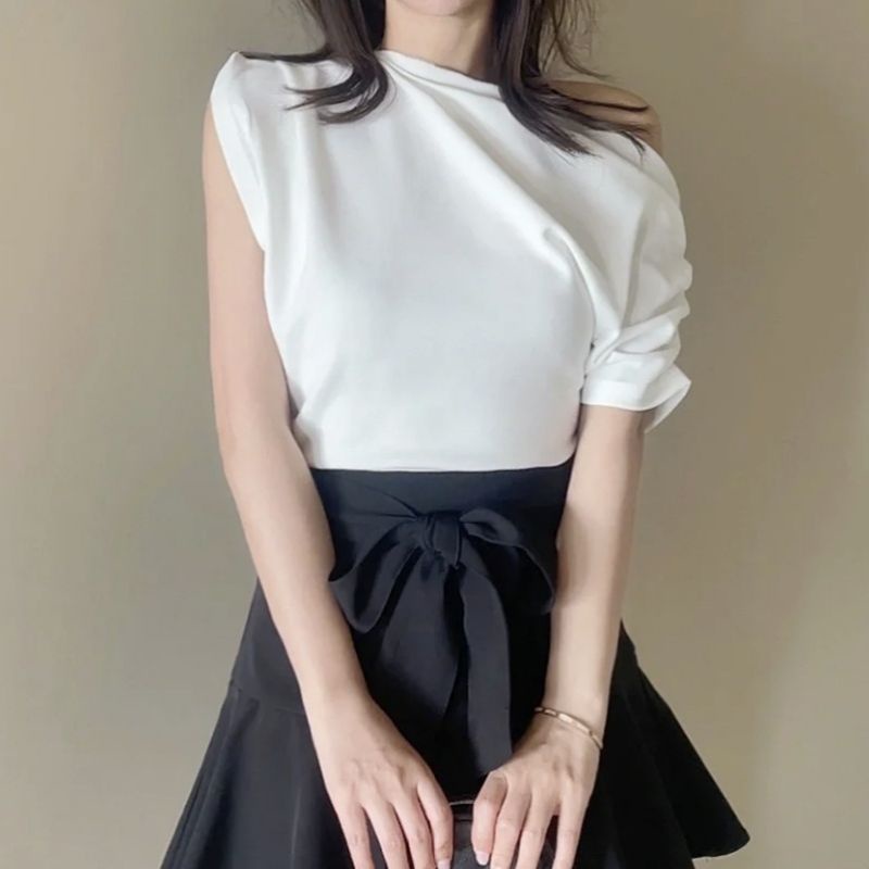 Áo lệch vai cổ đổ ZR