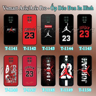Ốp lưng Vsmart Aris/ Aris Pro dẻo đen in hình Jordan
