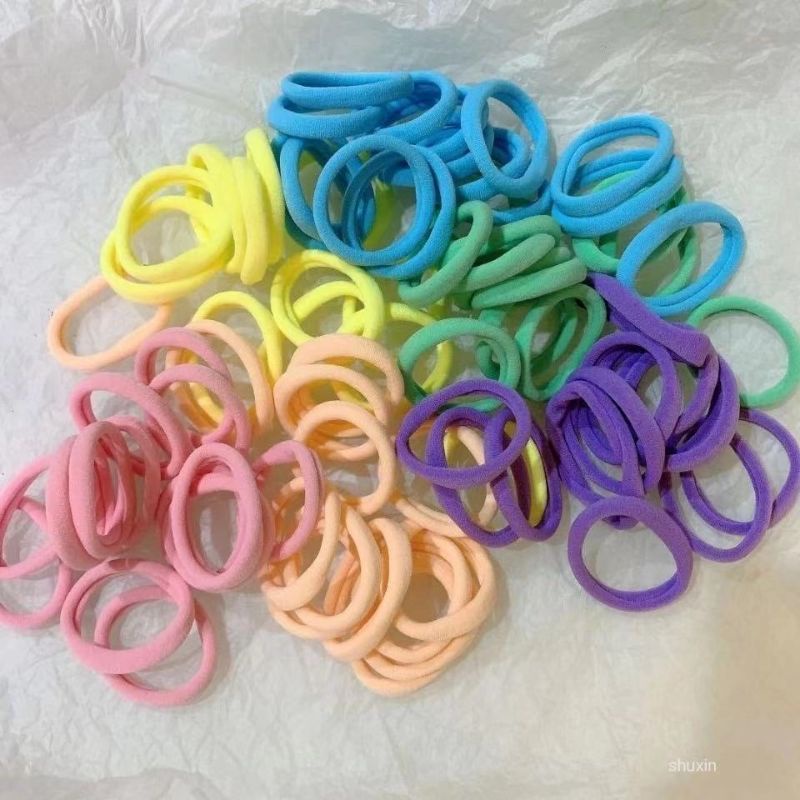 Dây cột tóc siêu mềm màu pastel xinh xắn Ulzzang