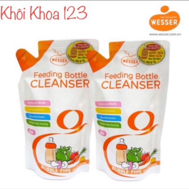 Nước sức bình sữa wesser bịch 500ml