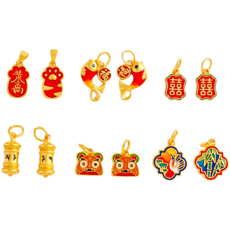 [Hàng Có Sẵn] Vòng Tay/Vòng Cổ Mặt Hình Móng Vuốt Hổ Sáu Cánh Không Phai Màu Thời Thượng