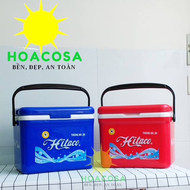 Thùng Đá Nhựa 20 Lít  Hitaco- Kiểu Dáng Đẹp, Giữ Đá Lâu - Đồ Gia Dụng Hoacosa.
