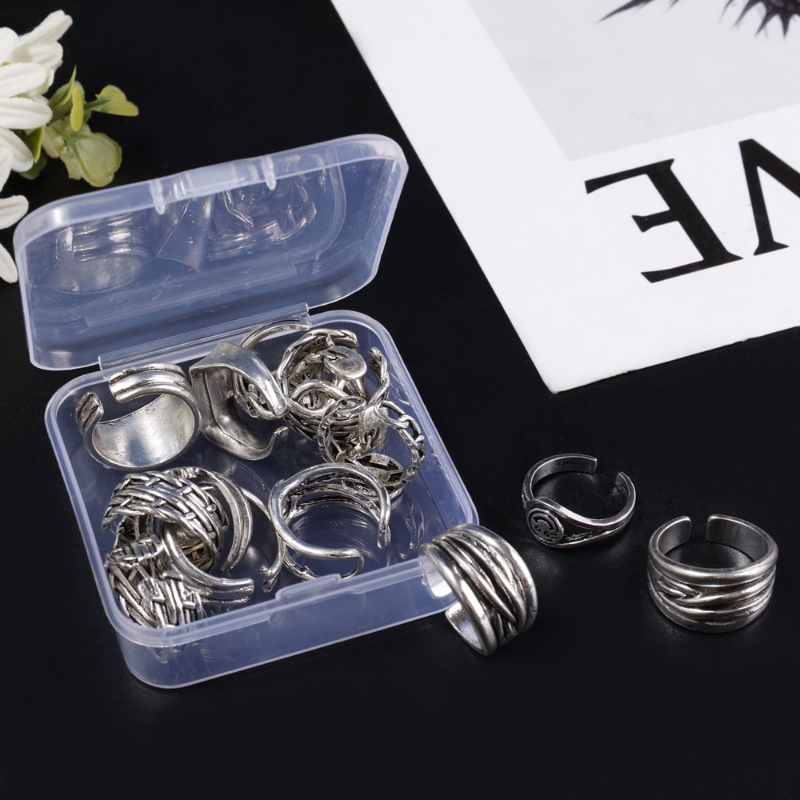 1 Hộp Đựng Trang Sức Bằng Nhựa Trong Suốt Thân Thiện Với Môi Trường Ốp