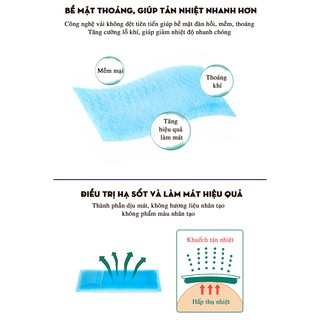Miếng dán hạ sốt Cooling Sheet Apple (Hộp 6 miếng)