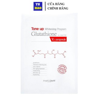 Mặt Nạ Angel's Liquid Dưỡng Sáng Da Tone up Whitening Program Glutathione Mask 25ml
